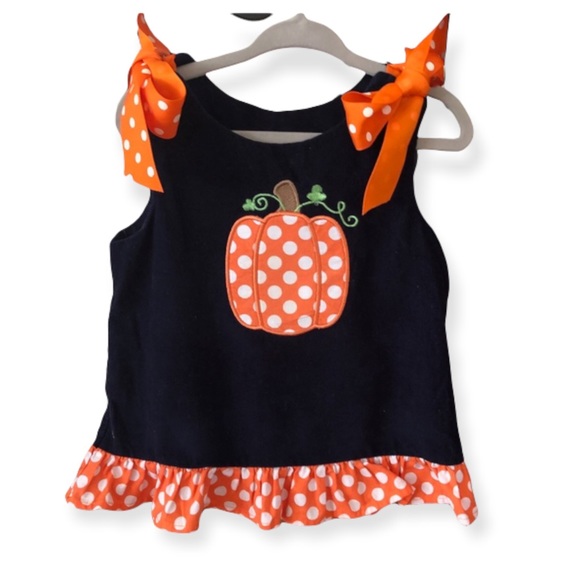 Girls Just Ducky Pumpkin Dress & Diaper Cover 12M - Picture 2 of 7